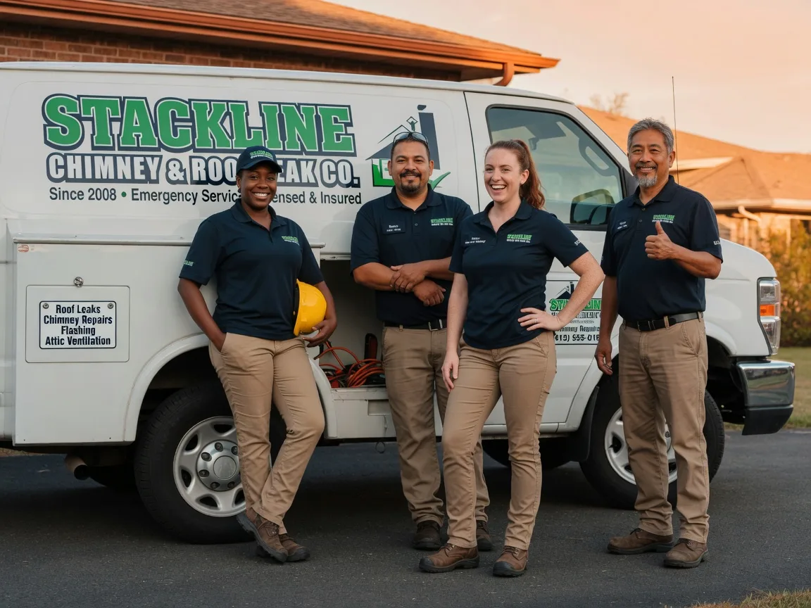 Chimney flashing repair company in Oil City, LA